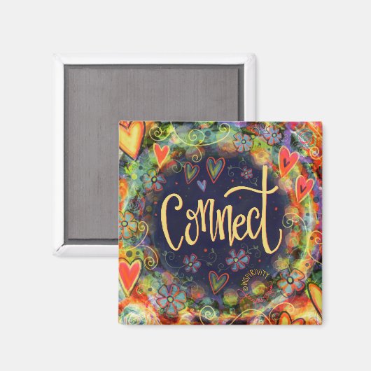 Verbind grillige BoHo Trendy Inspiring Magneet (Voorkant / Achterkant)