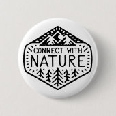 Verbind je met de natuur ronde button 5,7 cm (Voorkant)