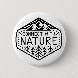 Verbind je met de natuur ronde button 5,7 cm