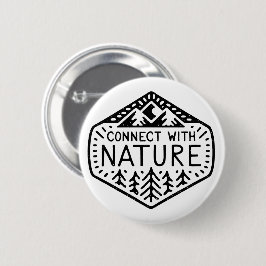 Verbind je met de natuur ronde button 5,7 cm