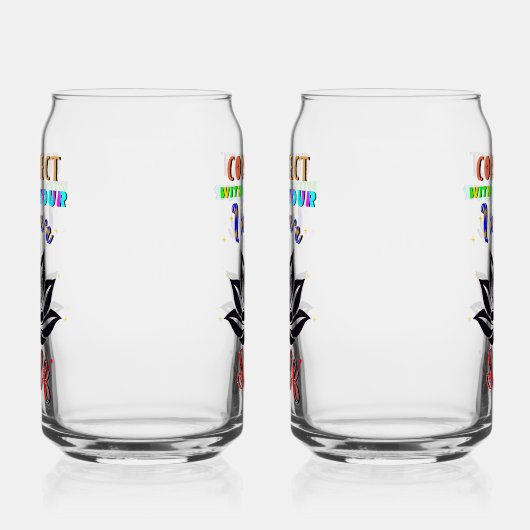 Verbind je met je innerlijke zelf blikvorm glas (Links)