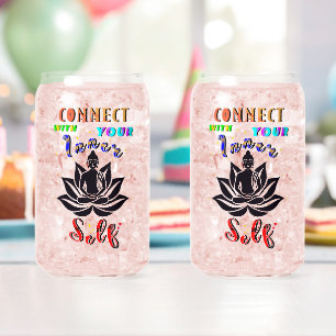 Verbind je met je innerlijke zelf blikvorm glas