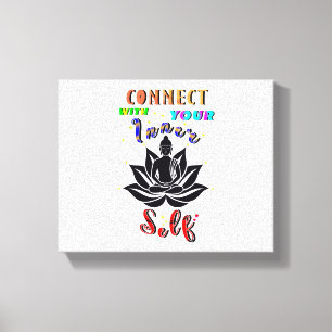 Verbind je met je innerlijke zelf canvas afdruk