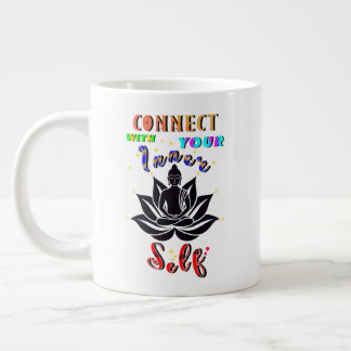 Verbind je met je innerlijke zelf grote koffiekop