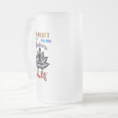 Verbind je met je innerlijke zelf matglas bierpul (Voorkant links)