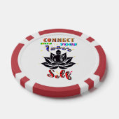 Verbind je met je innerlijke zelf poker chips (Enkel)