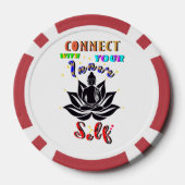 Verbind je met je innerlijke zelf poker chips (Achterkant)