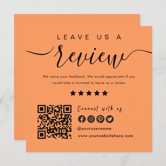 Verbind met de QR-code van de Verenigde Staten | L Kaart (Voorkant / Achterkant)