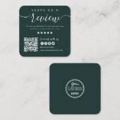 Verbind met de QR-code van de Verenigde Staten | L Vierkante Visitekaartje (Voorkant / Achterkant)