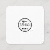 Verbind met de QR-code van de Verenigde Staten | L Vierkante Visitekaartje (Achterkant)