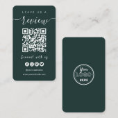 Verbind met de QR-code van de Verenigde Staten | L Visitekaartje (Voorkant / Achterkant)