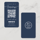 Verbind met de QR-code van de Verenigde Staten | L Visitekaartje (Voorkant / Achterkant)