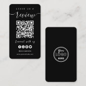 Verbind met de QR-code van de Verenigde Staten | L Visitekaartje (Voorkant / Achterkant)