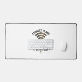 Verbind met God Gebed Christelijke Vector Ontwerp_ Bureaumat (Keyboard & Muis)