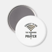 Verbind met God Gebed Christelijke Vector Ontwerp_ Magneet (Voorkant / Achterkant)