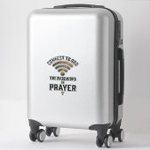 Verbind met God Gebed Christelijke Vector Ontwerp_ Sticker (Koffer)