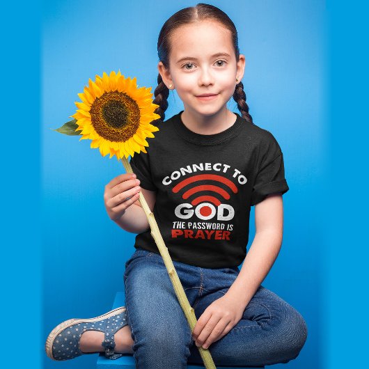 Verbind met God het Christelijke Wachtwoord Prayer T-shirt