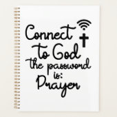 Verbind met God met Gebed Christelijk Quote Planner (Voorkant)