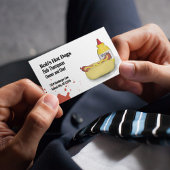 Verbind met mij QR-code Eenvoudige hotdog Visitekaartje