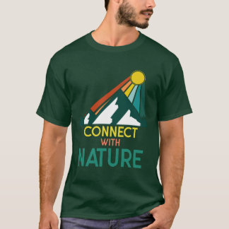Verbind met natuur - zomer. t-shirt