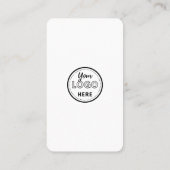 Verbind met ons brandend Logo QR Code Modern Roze Visitekaartje (Achterkant)