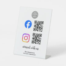 Verbind met ons Instagram Facebook Sociale Media Q