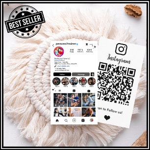 Verbind met ons Persoonlijke Fitness Trainer Insta Visitekaartje