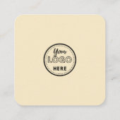 Verbind met ons QR Code Review US Soft Groovy Vierkante Visitekaartje (Achterkant)