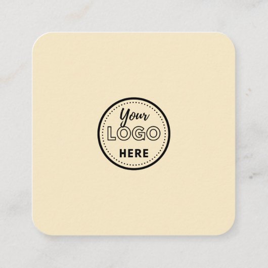 Verbind met ons QR Code Review US Soft Groovy Vierkante Visitekaartje (Achterkant)