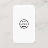 Verbind met ons roze sociale media QR-code modern Visitekaartje (Achterkant)