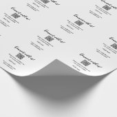 Verbind met ons scan QR-code voeg website e-mail t Cadeaupapier (Hoek)