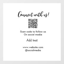 Verbind met ons scan QR-code voeg website e-mail t