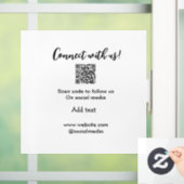 Verbind met ons scan QR-code voeg website e-mail t Raamsticker (Huis)