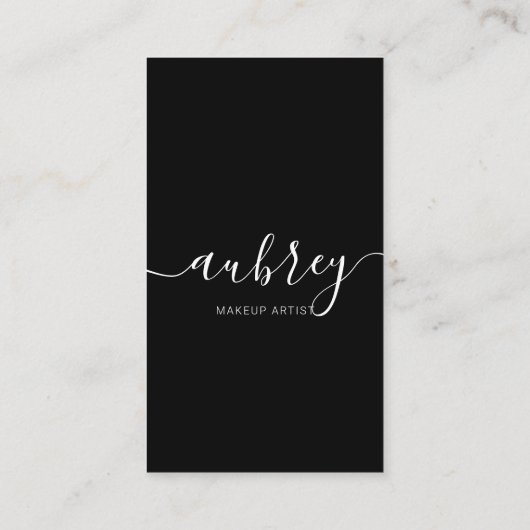 Verbind met ons Sociale Media Moderne Manuscript O Visitekaartje (Achterkant)