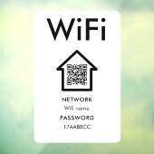 Verbind met wifi | Scan om de gastenkamer te verbi Raamsticker (Vel 3)