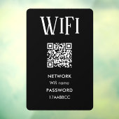 Verbind met wifi | Scan om wifi-wachtwoord te verb Raamsticker (Vel 3)