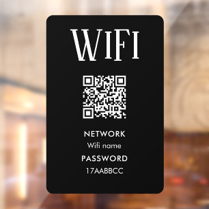 Verbind met wifi Scan om wifi-wachtwoord te verb Raamsticker