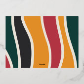 Verbinding | 3 Foto Kwanzaa Folie Feestdagenkaart (Achterkant)