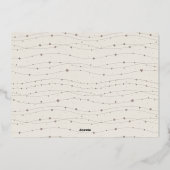 Verbinding | 3 Foto nieuwjaar Folie Feestdagenkaart (Achterkant)