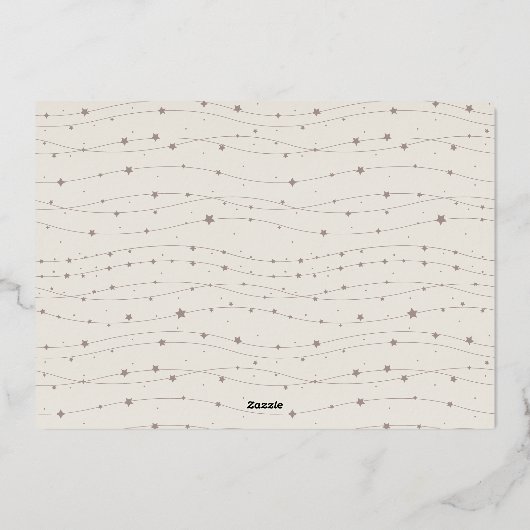 Verbinding | 3 Foto nieuwjaar Folie Feestdagenkaart (Achterkant)