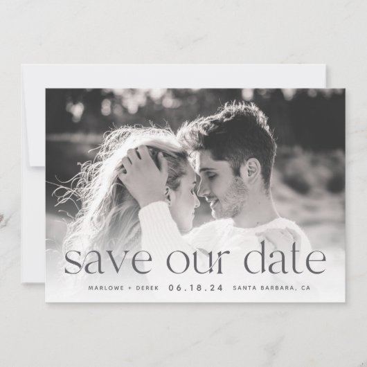 Verbinding | Horizontale foto Save The Date (Voorkant)