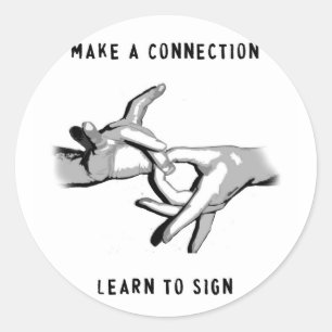 Verbinding maken Leer STICKERS ondertekenen