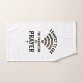 Verbinding maken met God Gebed Christelijke Vector Handdoek (Handdoek)