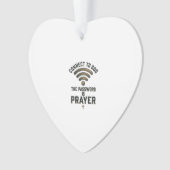 Verbinding maken met God Gebed Christelijke Vector Ornament (voorkant)