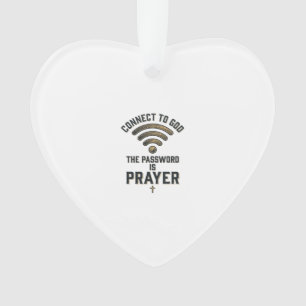 Verbinding maken met God Gebed Christelijke Vector Ornament