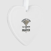 Verbinding maken met God Gebed Christelijke Vector Ornament (voorkant)