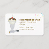 Verbinding maken met mij | QR-code Eenvoudig ijsje Visitekaartje (Voorkant)