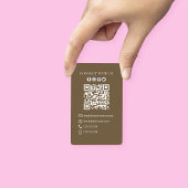 Verbinding maken met mij | QR-code Eenvoudig ijsje Visitekaartje