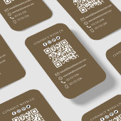 Verbinding maken met mij | QR-code Eenvoudig ijsje Visitekaartje