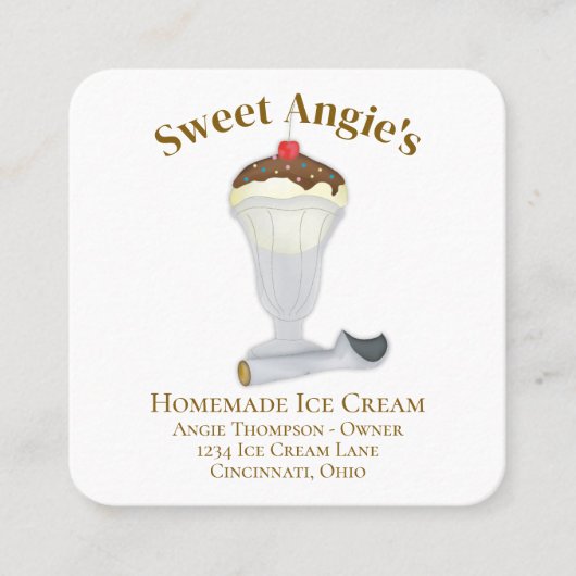 Verbinding maken met mij | QR-code Eenvoudige bakk Vierkante Visitekaartje (Voorkant)